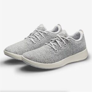 Allbirds Wool Runner Mizzles Shoes Light Gray Merino Wool Sneakers Size 8 Women